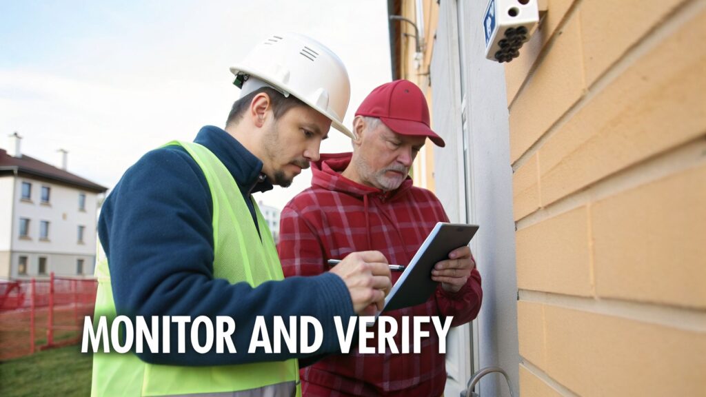 Deep excavation site with engineered shoring walls, anchors and soil layers supporting adjacent buildings in Sydney
